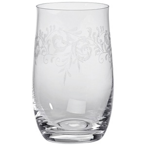 Novel, Novel - Longdrink-Glas ROMANCE - Glas - transparent - 13 cm, Novel Glas 380 ml , 107/013/016 , Klar , Glas , Pantografieverzierung , 0032800270