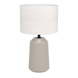Eglo, Tischleuchte Capalbio, Fuß sand/Schirm weiß, Eglo Tischlampe Capalbio