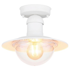 mutoni light, Aussenleuchte Linda Aluminium Druckguss weiss 1xE27 LED