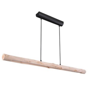mutoni light, Hängeleuchte Mella Metall schwarz matt 1xLED, Globo HÄNGELEUCHTE 120/7/150 cm , Mella , Naturfarben, Schwarz , Holz, Metall , 7x150 cm , 004558357203