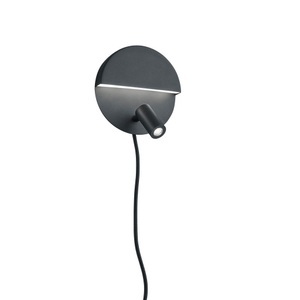Trio Lighting, LED-Wandleuchte Mario mit schwenkbarem Spot, LED-Wandleuchte Mario mit schwenkbarem Spot