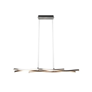 Trio Lighting, LED-Pendelleuchte Blaze, CCT, dimmbar, aluminium, LED-Pendelleuchte Blaze, CCT, dimmbar, aluminium