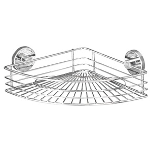 Vacuum Loc, Stabiles Eckregal, Wenko Duschregal , Vacuum-Loc , Chromfarben , Metall , 31.5x8.5x22 cm , verchromt , 004332006507