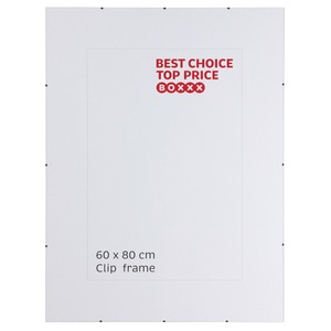BOXXX, Boxxx Cliprahmen in klar , 634577 , Glas , 60x80 cm , klar , 004342022910, Boxxx Cliprahmen in klar , 634577 , Glas , 60 cm , klar , 004342022910