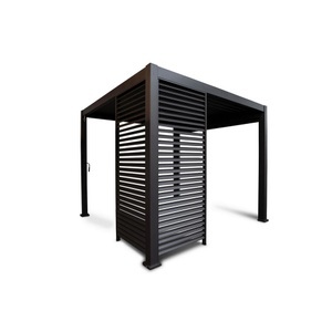 Ambia Garden, Ambia Garden Pavillon-seitenteil , Mirador Louver Panel 4.0 - 1Pc , Anthrazit , Metall , 10x238.2 cm , pulverbeschichtet,pulverbeschichtet , 005536002101, Ambia Garden Pavillon-seitenteil , Mirador Zubehör Anthrazit , Anthrazit , Metall , 123.5x238.2x10 cm , pulverbeschichtet,pulverbeschichtet , 005536002101