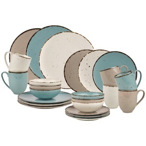 Landscape, Landscape Kombiservice 24-teilig , Urban Life , Türkis, weiss, Taupe , Keramik , Used look , 400 ml,600 ml , glänzend , 0056530035, Landscape Kombiservice urban life 24-teilig , Urban Life , Türkis, weiss, Taupe , Keramik , Used look , 400 ml,600 ml , glänzend , 0056530035