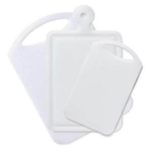 Homeware, Homeware Schneidebrett 3-er set , 20199 , weiss , Kunststoff , matt , antibakteriell, Saftrille, Griff , 0067180019, Homeware Profession. Schneidebrett 3-er set , 20199 , Weiss , Kunststoff , matt , antibakteriell, Saftrille, Griff , 0067180019
