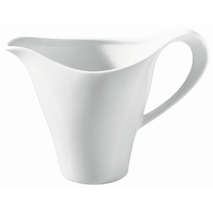 Novel, Novel Milchkännchen 280 ml , Swing , weiss , Keramik , Wellen , glänzend , Ausgiesser , 0075790006