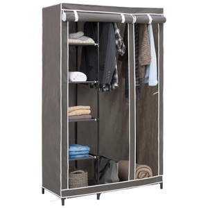 Carryhome, Carryhome Stoffschrank 110/178/46 cm , Jack , Grau , Textil , 110x178x46 cm , galvanisiert,matt,Vliesstoff , 007584000201, Carryhome Stoffschrank 110/178/46 cm , Jack , Grau , Textil , 110x178x46 cm , galvanisiert,matt,Vliesstoff , 007584000201