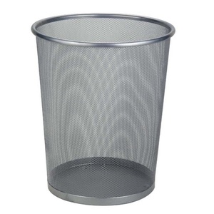 Homeware, Homeware Papierkorb 10 l , Kb7021l , Silberfarben , Metall , 10 l , 35 cm , lackiert , 0071120015