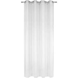 BOXXX, Boxxx Ösenvorhang transparent , Uni Voile , weiss , Textil , 140x245 cm , Voile , 008681013301, Boxxx Ösenvorhang transparent , UNI Voile , weiss , Textil , 140 cm , Voile , 008681013301