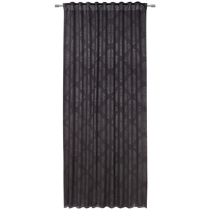 BOXXX, BOXXX - Fertigvorhang VIENNA - Polyester - schwarz - 135/245 cm, Boxxx Fertigvorhang black-out (lichtundurchlässig) , Vienna , Schwarz , Textil , Ornament , 135 cm , Webstoff , für Stange und Schiene geeignet, mit Kombiband , 008681019303