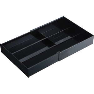 XXXLutz Tischorganizer 25/24,6/6 cm , Ya03442 , Schwarz , Kunststoff , 24.6x6 cm , 009137032401