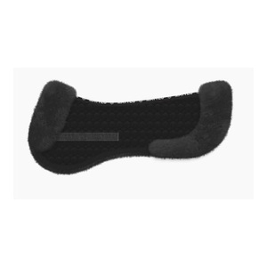 Mattes, Mattes Lammfell Pad mit Fellrand komplett - schwarz/graphit, 