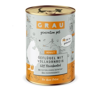 Grau - Generation Pet, Grau - Generation Pet Nassfutter Geflügel mit Vollkornreis, 