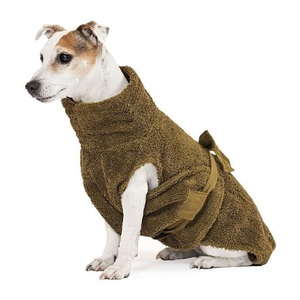 Lill's, Lill's Hundebademantel aus Bio-Baumwolle - Olive -, 