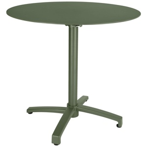 Vega, VEGA Outdoor-Aluminium-Tisch Taipa rund; 80x72 cm (ØxH); Platte oliv, Gestell oliv; rund