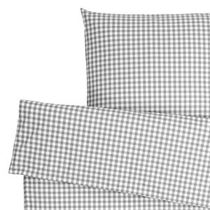 ERWIN M., ERWIN M. Bettwäsche-Set Tux Hotelverschluss; 140x200 cm (BxL), 70x90 cm (LxB); grau