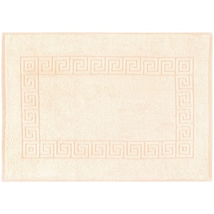 PULSIVA, PULSIVA Badematte Athen mit Borte; 50x70 cm (BxL); apricot