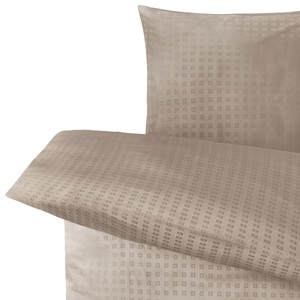 ERWIN M., ERWIN M. Bettgarnitur Cube; 155x220 cm (BxL), 80x80 cm (LxB); taupe