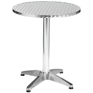 PULSIVA, PULSIVA Outdoor-Bistrotisch Limona rund; 60x70 cm (ØxH); silber; rund