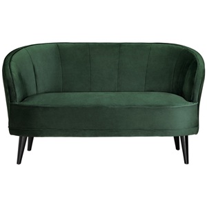 Vega, VEGA Sofa Garbo; 150x75x84 cm (BxTxH); Sitz tannengrün, Gestell schwarz