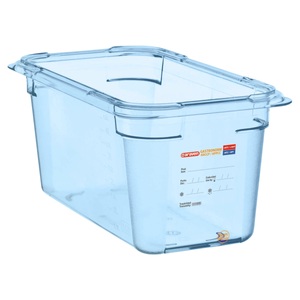 Araven, Araven Lebensmittelbehälter GN 1/3 blau; Grösse GN 1/3, 5400 ml, 32.5x17.6x15 cm (LxBxT); blau