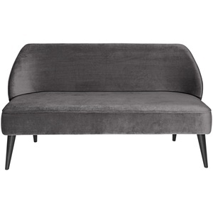 Vega, VEGA Sofa Lasse Samt; 155x60x82 cm (BxTxH); Sitz taupe