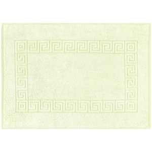 PULSIVA, PULSIVA Badematte Athen mit Borte; 50x70 cm (BxL); gelb