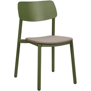 Vega, VEGA Terrassenstuhl Punta ohne Armlehne; 48.5x52.5x81 cm (BxTxH); Sitz taupe, Gestell oliv; 4 Stück / Pack