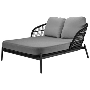 Vega, VEGA Daybed Elysio; 164x144x82 cm (LxBxH); Sitz anthrazit, Gestell anthrazit