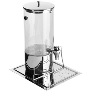 Vega, VEGA Dispenser Hampton einzeln GN 1/2 inkl. 2x Kühlakku; 4000 ml, 26.5x32.5x42 cm (LxBxH); edelstahl