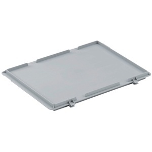 Ringoplast, Ringoplast Scharnierdeckel mit Verschluss für Stapelbehälter; 20x30 cm (LxB); grau