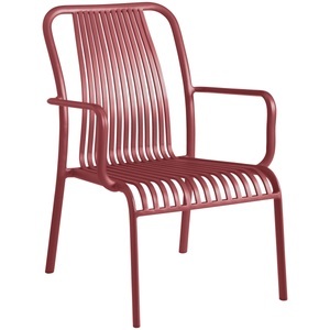 Vega, VEGA Outdoor Loungesessel Bevera; 50x60x83.5 cm (BxTxH); rot; 2 Stück / Pack