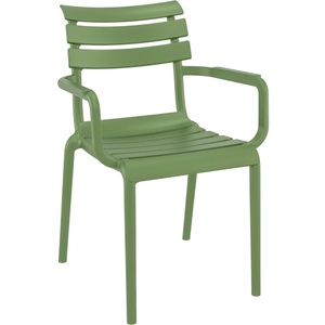 Siesta, Siesta Stuhl Helen mit Armlehne; 58x59x84 cm (BxTxH); oliv; 4 Stück / Pack