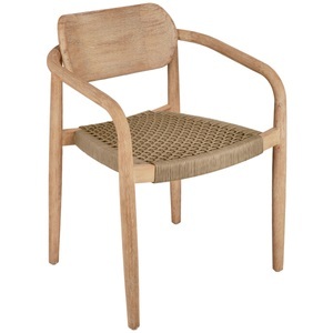 Vega, VEGA Outdoor Stuhl Mando; 56.5x50x76 cm (BxTxH); Sitz beige, Gestell natur; 2 Stück / Pack