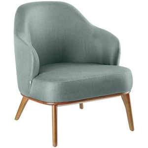 Vega, VEGA Loungesessel Gustav; 70x78x79 cm (BxTxH); Sitz hellblau, Gestell hellbraun