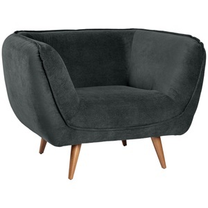 Vega, VEGA Loungesessel Kelso; 110x88x76 cm (BxTxH); Sitz anthrazit, Gestell buche