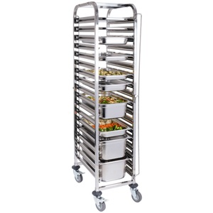 PULSIVA, PULSIVA Transportwagen GN 18; 38x55x176.5 cm (BxTxH); silber