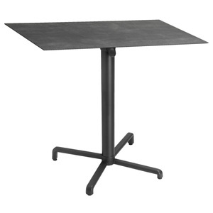 Vega, VEGA Outdoor Tisch Lift quadratisch; 68x68x72 cm (LxBxH); Platte beton, Gestell anthrazit; quadratisch