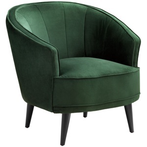Vega, VEGA Loungesessel Garbo; 86x75x84 cm (BxTxH); Sitz tannengrün, Gestell schwarz