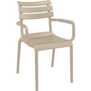Siesta, Siesta Stuhl Helen mit Armlehne; 58x59x84 cm (BxTxH); taupe; 4 Stück / Pack