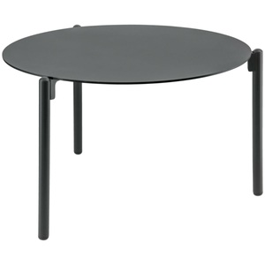 Vega, VEGA Outdoor-Beistelltisch Naira klein; 65x28.5 cm (ØxH); Platte anthrazit, Gestell anthrazit; rund