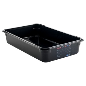Araven, Araven Lebensmittelbehälter GN 1/1 schwarz; Grösse GN 1/1, 13000 ml, 53x32.5x10 cm (LxBxT); schwarz
