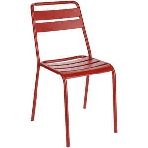 PULSIVA, PULSIVA Outdoor Stapelstuhl Sentra; 57x47x83 cm (BxTxH); rot; 4 Stück / Pack