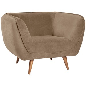 Vega, VEGA Loungesessel Kelso; 110x88x76 cm (BxTxH); Sitz taupe, Gestell buche
