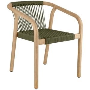 Vega, VEGA Outdoor-Stuhl Kando; 58x58x75 cm (BxTxH); Sitz oliv, Gestell natur; 2 Stück / Pack