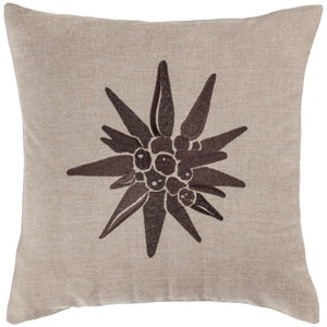 ERWIN M., ERWIN M. Dekokissenbezug Alpino Flower; 40x40 cm (BxL); sand
