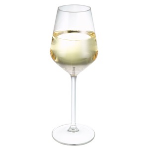 royal leerdam, royal leerdam Weissweinglas Carré mit Eichstrich; 380 ml, 5.8x21.7 cm (ØxH); transparent; 0.1 l & 0.2 l Eichstrich, 6 Stück / Pack