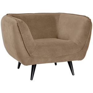 Vega, VEGA Loungesessel Kelso; 110x88x76 cm (BxTxH); Sitz taupe, Gestell schwarz